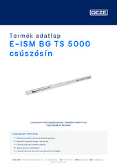 E-ISM BG TS 5000 csúszósín Termék adatlap HU