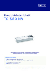 TS 550 NV Produktdatenblatt DE