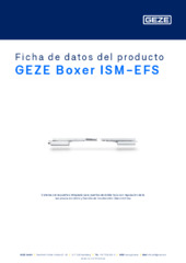 GEZE Boxer ISM-EFS Ficha de datos del producto ES