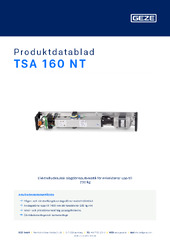 TSA 160 NT Produktdatablad SV