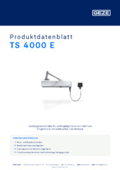 TS 4000 E Produktdatenblatt DE