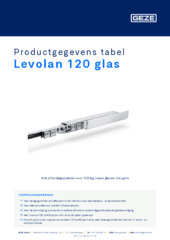 Levolan 120 glas Productgegevens tabel NL