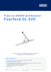 Foarfecă OL 320 Fișa cu datele produsului RO