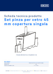 Set pinza per vetro 45 mm copertura singola Scheda tecnica prodotto IT