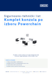 Komplet konzola po izboru Powerchain Sigurnosno-tehnički list HR