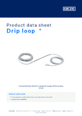 Drip loop  * Product data sheet EN