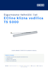 ECline klizna vodilica TS 5000 Sigurnosno-tehnički list HR