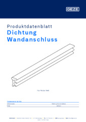 Dichtung Wandanschluss Produktdatenblatt DE