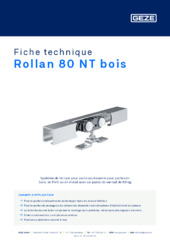 Rollan 80 NT bois Fiche technique FR