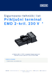 Priključni terminal EMD 2-kril. 230 V  * Sigurnosno-tehnički list HR