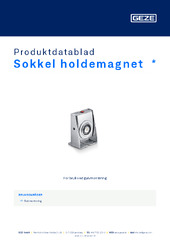 Sokkel holdemagnet  * Produktdatablad NB