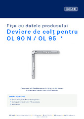 Deviere de colț pentru OL 90 N / OL 95  * Fișa cu datele produsului RO
