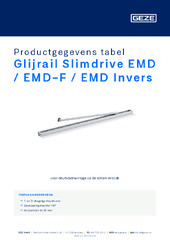 Glijrail Slimdrive EMD / EMD-F / EMD Invers Productgegevens tabel NL