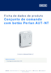Conjunto de comando com botão Perlan AUT-NT Ficha de dados de produto PT
