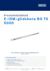 E-ISM-glidskena BG TS 5000 Produktdatablad SV