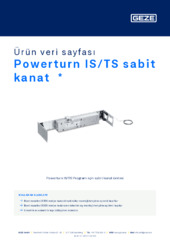 Powerturn IS/TS sabit kanat  * Ürün veri sayfası TR