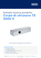 Corpo di chiusura TS 3000 V Scheda tecnica prodotto IT