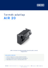 AIR 20 Termék adatlap HU