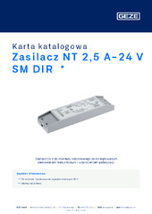 Zasilacz NT 2,5 A-24 V SM DIR  * Karta katalogowa PL