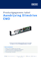 Aandrijving Slimdrive EMD Productgegevens tabel NL