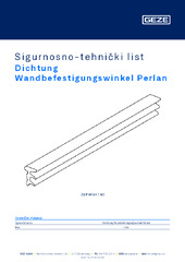 Dichtung Wandbefestigungswinkel Perlan Sigurnosno-tehnički list HR