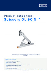 Scissors OL 90 N  * Product data sheet EN