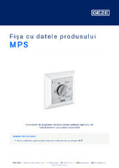 MPS Fișa cu datele produsului RO