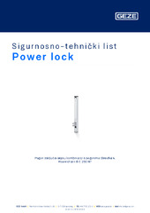 Power lock Sigurnosno-tehnički list HR