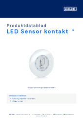 LED Sensor kontakt  * Produktdatablad DA