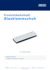 Glasklemmschuh Produktdatenblatt DE