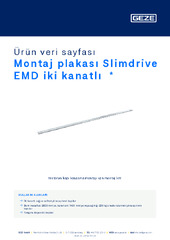 Montaj plakası Slimdrive EMD iki kanatlı  * Ürün veri sayfası TR