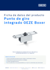 Punto de giro integrado GEZE Boxer Ficha de datos del producto ES