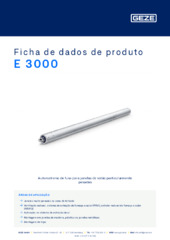 E 3000 Ficha de dados de produto PT