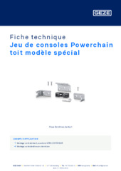 Jeu de consoles Powerchain toit modèle spécial Fiche technique FR