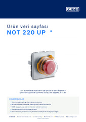 NOT 220 UP  * Ürün veri sayfası TR