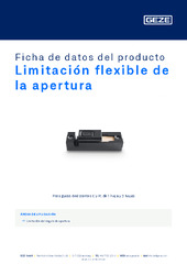 Limitación flexible de la apertura Ficha de datos del producto ES
