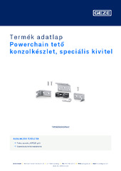 Powerchain tető konzolkészlet, speciális kivitel Termék adatlap HU