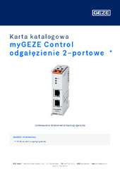 myGEZE Control odgałęzienie 2-portowe  * Karta katalogowa PL