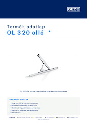 OL 320 olló  * Termék adatlap HU