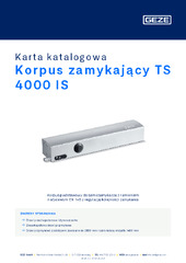 Korpus zamykający TS 4000 IS Karta katalogowa PL