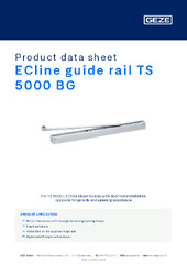 ECline guide rail TS 5000 BG Product data sheet EN
