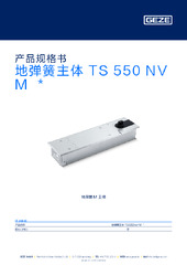 地弹簧主体 TS 550 NV M  * 产品规格书 ZH