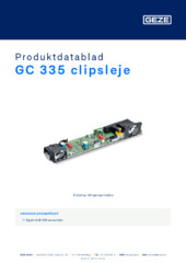 GC 335 clipsleje Produktdatablad DA
