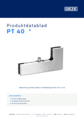 PT 40  * Produktdatablad NB