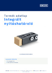 Integrált nyitáshatároló Termék adatlap HU