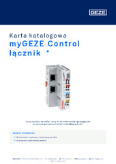 myGEZE Control łącznik  * Karta katalogowa PL