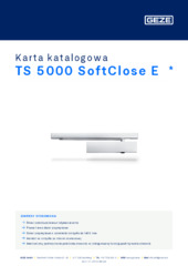 TS 5000 SoftClose E  * Karta katalogowa PL