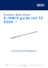 E-ISM/S guide rail TS 5000  * Product data sheet EN