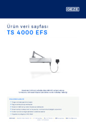 TS 4000 EFS Ürün veri sayfası TR