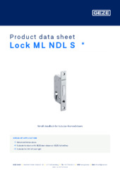 Lock ML NDL S  * Product data sheet EN